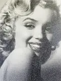 Limited edition silkscreen on paper with diamond dust - Marilyn by Simon Claridge, 2015, pencil, offered Apr 2021