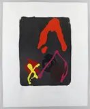 Limited edition by John Hoyland, 1997, screenprint, sold Apr 2021