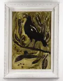 Untitled by Lewis Allan, oil on board, sold Mar 2021