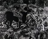 Limited edition by Anthony Davies, linocut, sold Mar 2021
