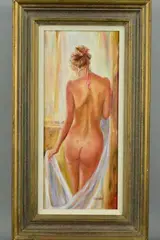 Untitled by Karen Wallis, OIL ON BOARD, sold Aug 2018