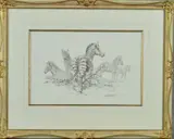 ZEBRA' a limited edition print 103/495 by David Shepherd, print, sold Aug 2018