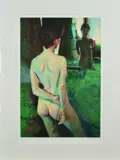 Mirrored image by Rolf Harris, print, sold Aug 2018
