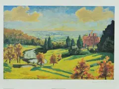 View from chartwell by Winston Churchill, pencil, sold Aug 2018
