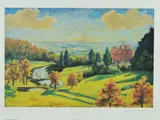 View from chartwell by Winston Churchill, pencil, sold Aug 2018