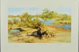 In the cool of the evening by David Shepherd, print, sold Aug 2018