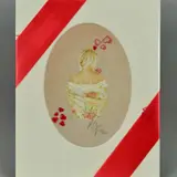 a limited edition print 358/650 of a woman holding a rose, by Kay Boyce, print, sold Aug 2018