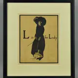 'L is For A Lady', a lithograph from the 'An Alphabet' by William Nicholson, lithograph, sold Aug 2018