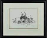 Pandas by David Shepherd, print, sold Aug 2018