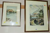 Nant ffrancon by James Priddy, etching, sold Aug 2018