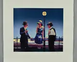 Game of Life' a limited edition print 204/295 of two men and a woman by a harbour by Jack Vettriano, print, sold Jul 2018