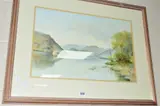 Ullswater by Gerald V Gada, watercolour, sold Jul 2018