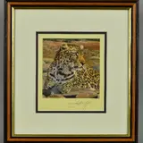 Leopard by Anthony Gibbs, print, sold Jul 2018