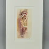'Joy', A Limited Edition Artists Proof print, 16/39, of a young lady by Gordon King, print, sold Jul 2018