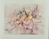 'Model To Artist', A Limited Edition print, 22/60, of a scantily clad by Gordon King, print, sold Jul 2018
