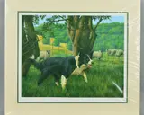'Border Patrol', A Limited Edition print, 42/250, of a Border Collie by Nigel Hemming, print, sold Jul 2018