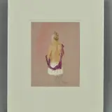 Lucy' a limited edition print 257/650 of a scantily clad woman by Kay Boyce, print, sold Jul 2018