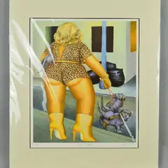 Lady of Marseilles by Beryl Cook, print, sold Jul 2018
