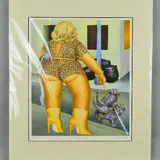 Lady of Marseilles by Beryl Cook, print, sold Jul 2018