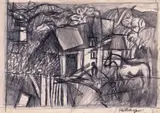 Study for September II by Keith Vaughan, 1955, Pencil, sold Nov 2017