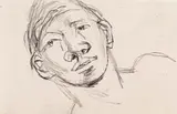 Sketch of Jonny Walsh c by Keith Vaughan, pencil, sold Nov 2017