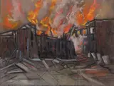 Untitled by Leonard Richmond, Pastel on grey paper, sold Nov 2017