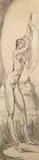 Nude dressing Pencil Signed with initials and dated 46 79 x 20cm by Albert Victor Ormsby Wood, Wood, sold Nov 2017