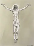 Rise Signed and dated 2012 Pencil heightened with white on by Peter Howson, 2012, Pencil heightened with white on cream paper, offered Nov 2017