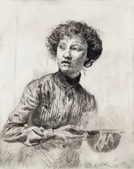 Untitled by Augustus Edwin John Om, Etching, sold Nov 2017