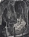 Winter Wood Signed and titled in by Paul Nash, Wood, sold Nov 2017