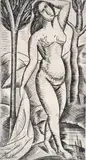 Baigneuse nue aux arbres, 1919 [Nue Debout, 1910] Signed indistinctly Etching 17.5 x 9.25cm Provenance: William Weston Gallery, London, 21 June1974, No by André Derain, Etching, sold Nov 2017