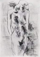 Etude de Nu by Georges Braque, Etching, published by Galerie Maeght, Paris, sold Nov 2017