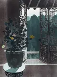 Nasturtiums, Wusih, China Series Signed, stamped and numbered 30/75 Aquatint 60 x 45cm Provenance: Lots 126-166 The Property of a GentlemanNB by Patrick Proctor, Aquatint, sold Nov 2017