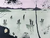 Lake Tai-Hu, Wusih, China Series Signed, stamped and numbered 30/75 Aquatint 45 x 59.5cm Provenance: Lots 126-166 The Property of a GentlemanNB by Patrick Proctor, Aquatint, offered Nov 2017