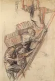 Bricklayers Signed twice with a monogram and inscribed William by Frank Brangwyn, print (other), sold Nov 2017