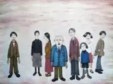 His Family Signed and stamped with Fine Art Trade Guild blindstamp and stamped number 341 Lithograph, published by Adam Collection Ltd., Ref by L. S. Lowry, Lithograph, sold Nov 2017