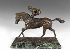 Untitled by Gill Wiles, Bronze on a marble base, sold Nov 2017