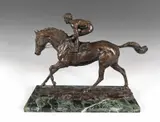 Untitled by Gill Wiles, Bronze on a marble base, sold Nov 2017