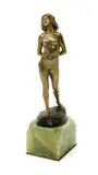 Figure of a nude woman by Joé Descomps, bronze, sold Oct 2017