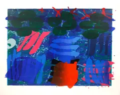 Trinity II by Albert Irvin, Etching in colours, sold Nov 2013