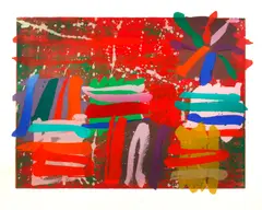 Trinity 1 by Albert Irvin, Etching in colours, sold Nov 2013