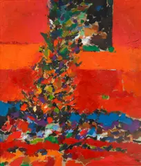 'Pineapple' by Philip Sutton, oil on canvas, sold Nov 2013