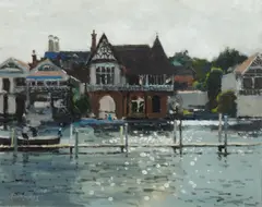 Henley Waterfront by John Yardley, oil on canvas, sold Nov 2013