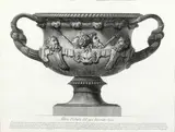 The Warwick Vase etching from the folio: "Vasi, Candelabri, Cippi I" Rome Edition ca. 1778- Pl.# 03, by Giovanni Battista Piranesi, sold Nov 2013