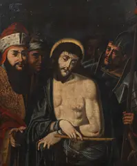 Ecce Homo by Spanish School, oil on canvas, sold Nov 2013