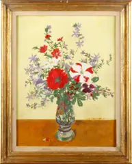 Flowers in a vase by Alfred Thomson, sold Oct 2013