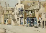 Street scene by Sydney Smith, offered Oct 2013