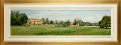 Cricket Practice, Merton Playing Fields, Oxford by Peter Brown, oil on canvas, sold Oct 2013