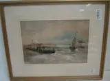 A View of the Harbour by Thomas Bush Hardy, watercolour,, sold Oct 2013
