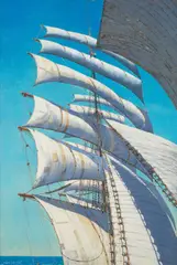 Sails by Claude Muncaster, sold Oct 2013